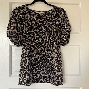 Cheetah print blouse (XS from LOFT)